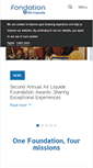 Mobile Screenshot of fondationairliquide.com